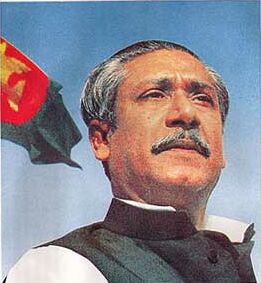Mujibur Rahman, the father of Bangladesh. 